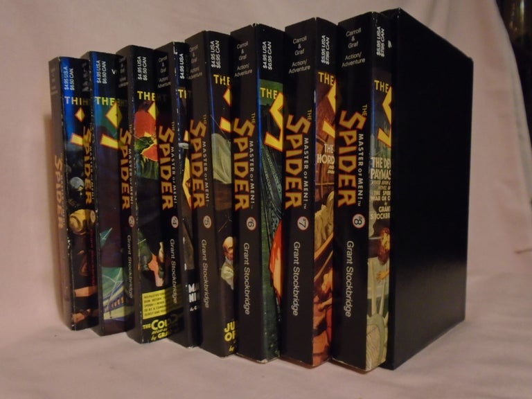 Item #51318 THE SPIDER, MASTER OF MEN! [ALL EIGHT VOLUMES, COMPLETE]. Grant Stockbridge, Norvell W. Page plus others.