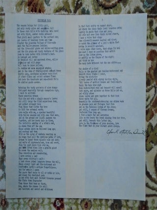Item #51634 HESPERIAN FALL. Clark Ashton Smith