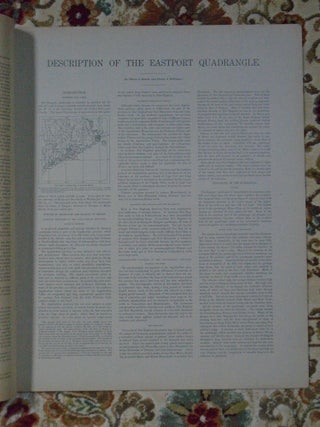 GEOLOGIC ATLAS OF THE UNITED STATES; EASTPORT FOLIO, MAINE; FOLIO 192
