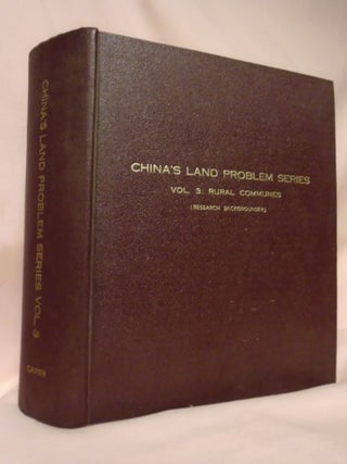 Item #51986 RURAL COMMUNES (SEPTEMBER 1, 1958 - AUGUST 15, 1959); CHINA'S LAND PROBLEM SERIES,...