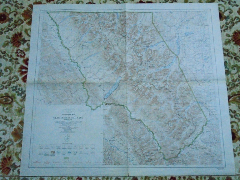 Item #52073 TOPOGRAPHIC MAP OF GLACIER NATIONAL PARK, MONTANA, 1927