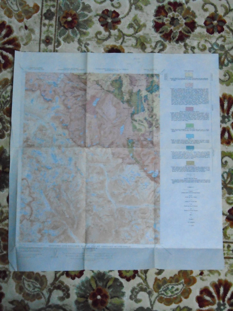 Item #52104 ECONOMIC AND GEOLOGIC MAP OF MT. GODDARD QUADRANGE, CALIFORNIA: GEOLOGICAL SURVEY SPECIAL REPORT 47, PLATE 4. Paul C. Bateman.