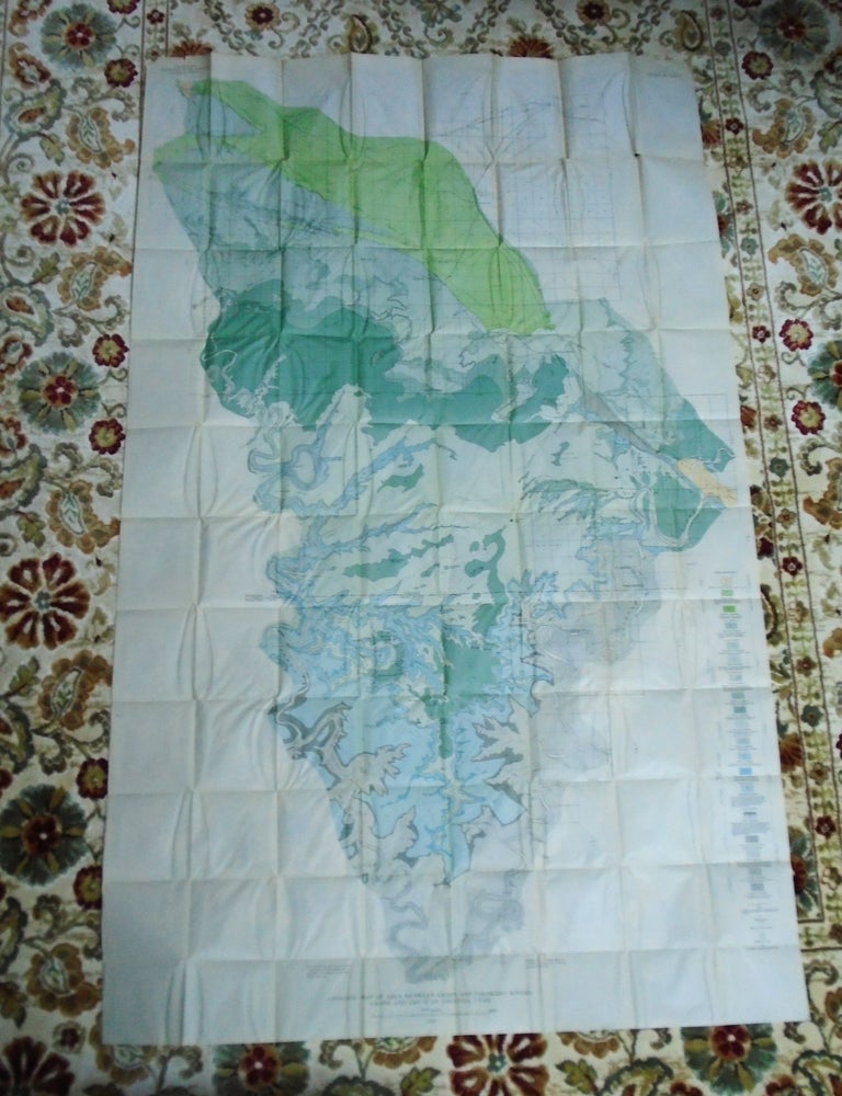 GEOGRAPHIC MAP OF AREA BETWEEN GREEN AND COLORADO RIVERS GRAND AND SAN ...