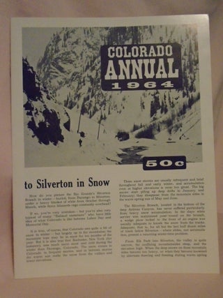 Item #52173 COLORADO ANNUAL 1964 (ISSUE #2). Cornelius W. Hauck, Robert W. Richardson