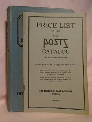 POSTS CATALOG OF DEPENDABLE DRAWING MATERIALS, EQUIPMENT AND SUPPLIES, ENGINEERING INSTRUMENTS AND BLUE PRINT PAPERS FOR DRAFTSMEN, ARCHITECTS, ENGINEERS AND TECHNICAL SCHOOLS. 16TH EDITION