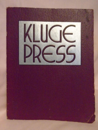 Item #52977 THE KLUGE AUTOMATIC PRESS