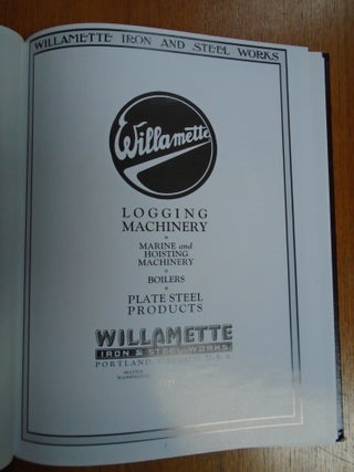 WILLAMETTE LOGGING MACHINERY CATALOG