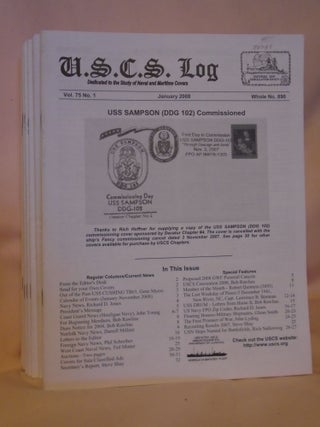 Item #53089 U.S.C.S. LOG; DEDICAATED TO THE COLLECTION AND STUDY OF NAVAL AND MARITIME POSTAL...