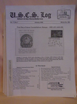 Item #53094 U.S.C.S. LOG; DEDICAATED TO THE COLLECTION AND STUDY OF NAVAL AND MARITIME POSTAL...