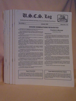 Item #53096 U.S.C.S. LOG; DEDICAATED TO THE COLLECTION AND STUDY OF NAVAL AND MARITIME POSTAL...