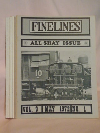 Item #53493 FINELINES; VOL. 9, NOS. 1 - 6; MAY - NOV. 1972, JAN. - MARCH 1973. Robert W. Brown
