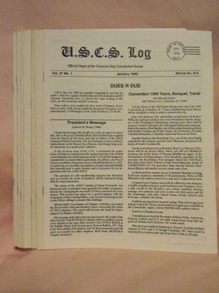 Item #53517 U.S.C.S. LOG; DEDICAATED TO THE COLLECTION AND STUDY OF NAVAL AND MARITIME POSTAL...
