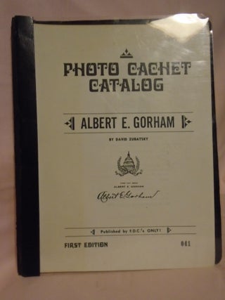 Item #53539 PHOTO CACHET CATALOG, ALBERT E. GORMAN. David Zubatsky