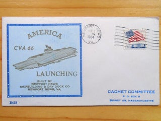 Item #53889 COMMEMORATIVE CACHET COVERS; U.S. NAVY SHIP AMERICA CVA -66. 3 COVERS