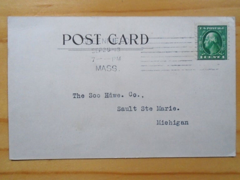 Item #53933 BUSINESS POST CARD, WILEY & RUSSELL MANUFACTURING CO., CANCELLED SEP 28, 1913