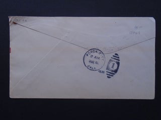 CACHET COVER, DEDICATION MUNICIPAL AIRPORT PONCA CITY, OKLA, JULY 4, 1930, CANCELLATION OF 5 CENT AIRMAIL STAMP ON THAT DATE.
