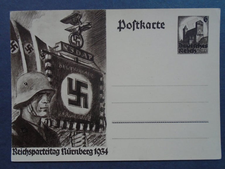 Item #54022 POSTCARDS OF THE THIRD REICH; POSTKARTE, REICHSPARTEITAG NÜRNBERG 1934; UNUSED