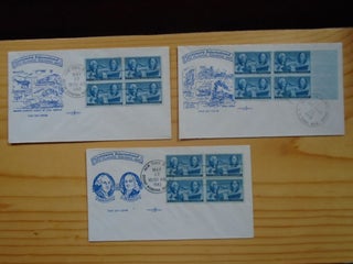 Item #54027 CACHET COVER, CENTENARY INTERNATIONAL PHILATELIC EXHIBITION 1947, FIVE FIRST DAY COVERS