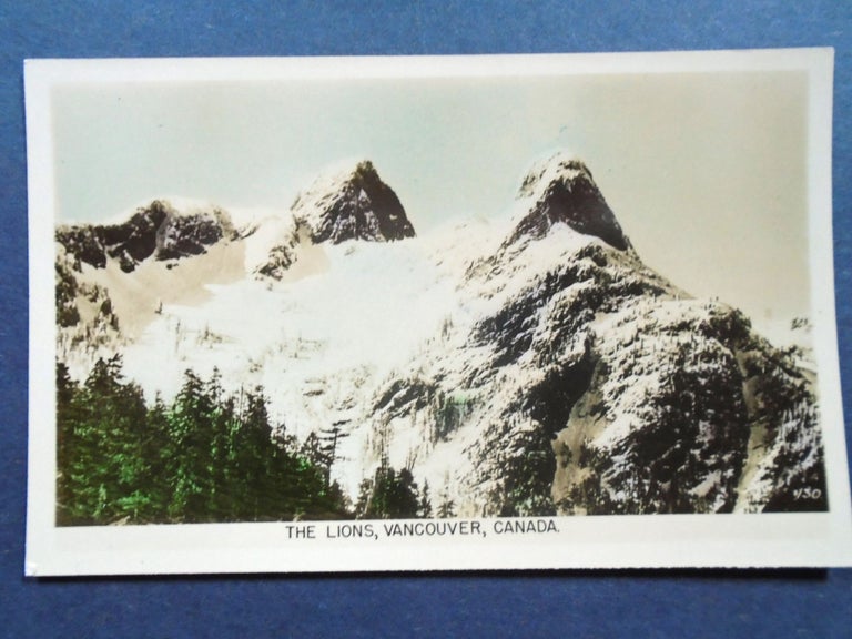 Item #54034 POSTCARDS; THE LIONS, VANCOUVER, CANADA. HAND COLORED PHOTOGRAPH