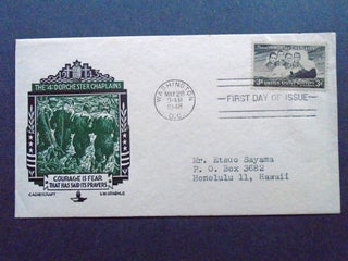 Item #54051 CACHET FIRST DAY COVER; L.W. STAEHLE CACHET THE 4 DORCHESTER CHAPLAINS, CANCELLED...