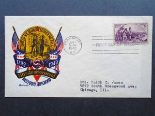 Item #54053 CACHET FIRST DAY COVER; L.W. STAEHLE CACHET, 150th ANNIVERSARY OF KENTUCKY STATEHOOD,...