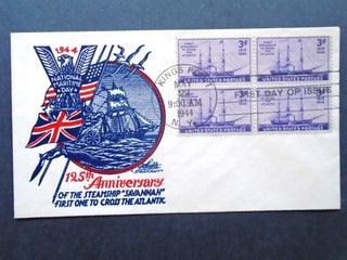 Item #54061 CACHET FIRST DAY COVER; L.W. STAEHLE CACHET, 125th ANNIVERSARY OF THE STEAMSHIP...