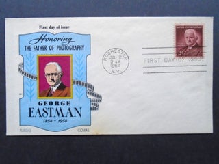 Item #54064 CACHET FIRST DAY OF ISSUE COVER; FLUEGEL COLOR CACHET HONORING GEORGE EASTMAN,...