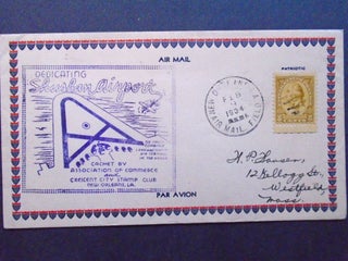 Item #54071 CACHET COVER; DEDICATING SHUSHAN AIRPORT, AIRMAIL CANCELLED AIR MAIL FIELD, NEW...