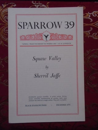 Item #54606 SPARROW 39, DECEMBER 1975. SQUAW VALLEY. Sherril Jaffe