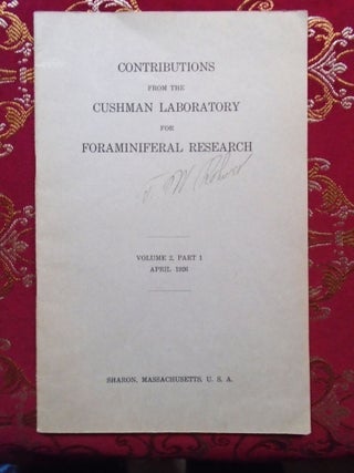 Item #54642 CONTRIBUTIONS FROM THE CUSHMAN FOUNDATION FOR FORAMINIFERAL RESEARCH, VOLUME 2, PART...