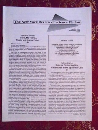 Item #54676 THE NEW YORK REVIEW OF SCIENCE FICTION, NUMBER ONE, SEPTEMBER 1988. Samuel R. Delany,...