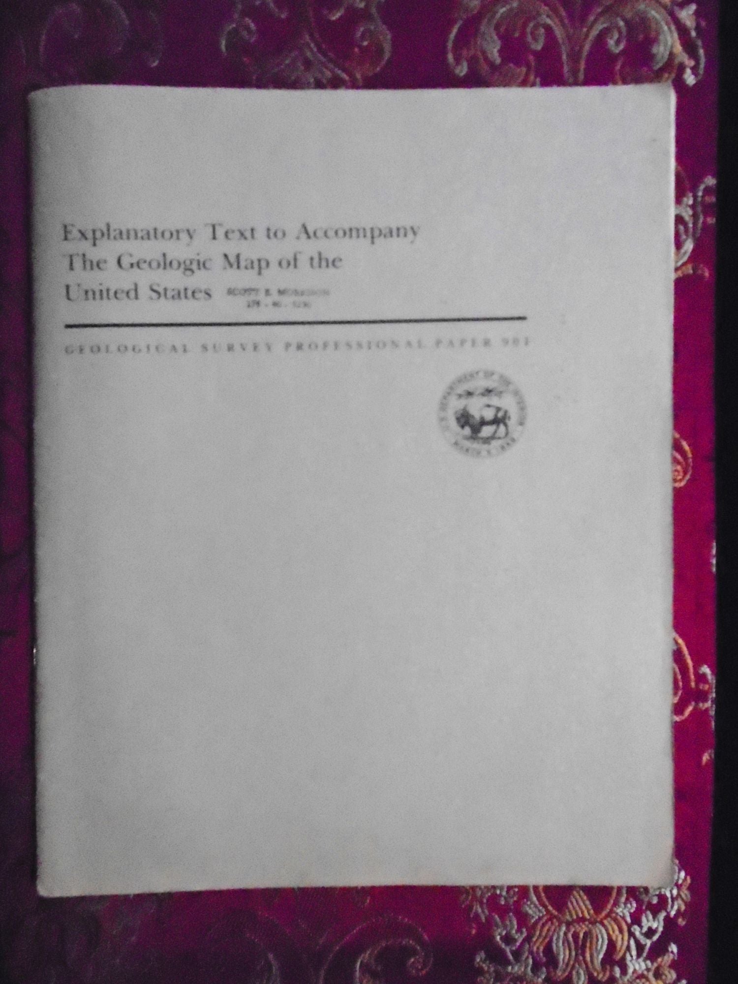 EXPLANATORY TEXT TO ACCOMPANY THE GEOLOGIC MAP OF THE UNITED STATES ...