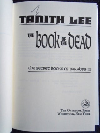 THE BOOK OF THE DEAD; THE SECRET BOOKS OF PARADYS III
