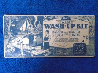 Item #54870 BAY WEST WASH-UP KIT; FOR TOURISTS, CAMPERS, PICNICKERS, HIKERS, ETC
