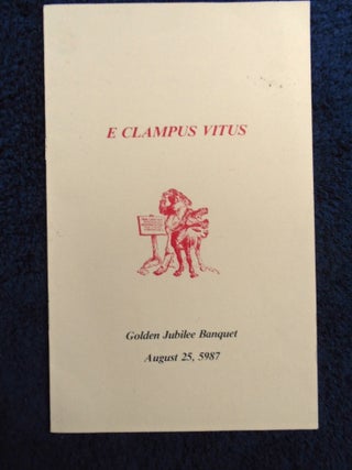 Item #54881 E CLAMPUS VITUS; GOLDEN JUBILEE BANQUET, AUGUST 25, 5987