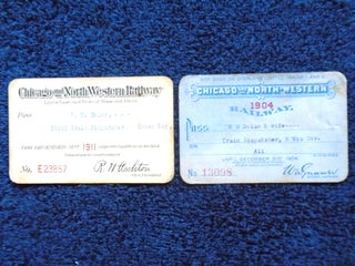 Item #54907 CHICAGO AND NORTH-WESTERN RAILWAY; 1904 & 1911 RAILWAY PASSES