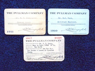 Item #54913 THE PULLMAN COMPANY; THREE RAILROAD PASSES