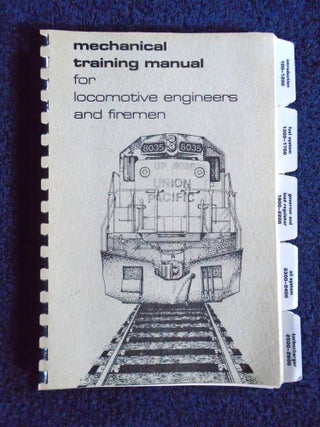 Item #54924 MECHANICAL TRAINING MANUAL FOR LOCOMOTIVE ENGINEERS AND FIREMEN