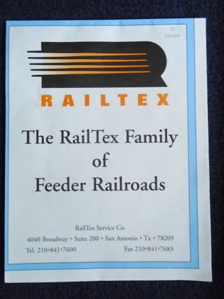 Item #54950 RAILTEX; THE RAILTEX FAMILY OF FEEDER RAILROADS [MAP