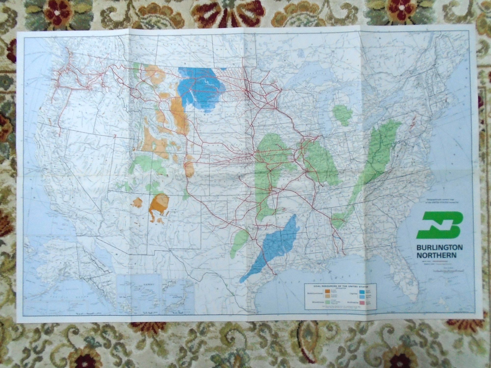Corrected State Map GEOGRAPHICALLY CORRECT MAP OF THE UNITED STATES ISSUED BY BURLINGTON ...
