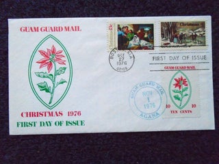 Item #54959 CACHET FIRST DAY COVER; CHRISTMAS 1976; CANCELLED GUAM GUARD MAIL, AGANA, NOV 1,...