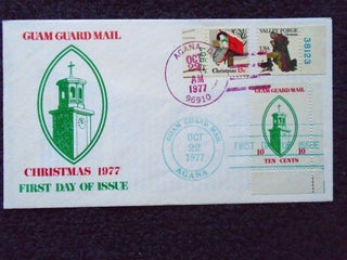 Item #54960 CACHET FIRST DAY COVER; CHRISTMAS 1977; CANCELLED GUAM GUARD MAIL, AGANA, OCT 22...
