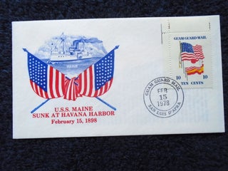 Item #54961 CACHET COVER; U.S.S. MAINE SUNK AT HAVANA HARBOR, FEBRUARY 15, 1898; 10 CENT FLAG...