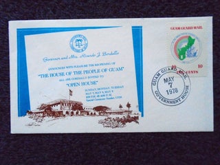 CACHET COVER; PRES. :THE HOUSE OF THE PEOPLE OF GUAM, OPEN HOUSE"; CANCELLED GUAM GUARD MAIL,...