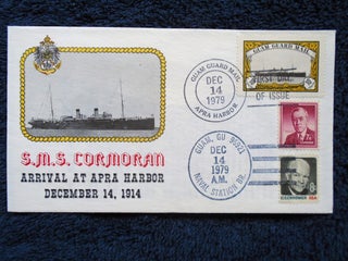 Item #54987 CACHET FIRST DAY COVER; S.M.S. CORMORAN ARRIVAL AT APRA HARBOR, DECEMBER 14, 1914;...