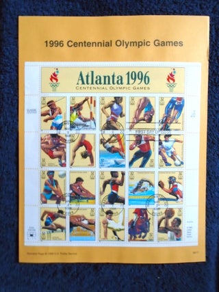 Item #55018 SOUVENIR PAGE ATLANT 1996 CENTENNIAL OLYMPIC GAMES, FIRST DAY OF ISSUE CANCELLED...