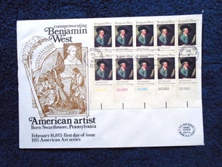 Item #55023 ARDEE CACHET LARGE FIRST DAY COVER; COMMEMORATING BENAMIN WEST, AMERICAN ARTIST,...