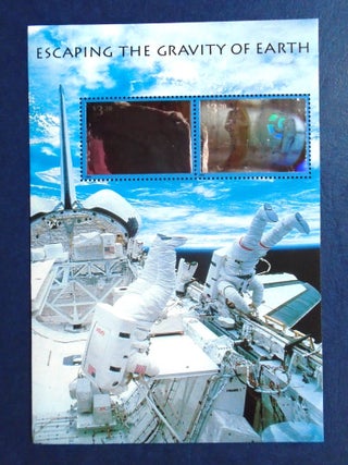Item #55030 U.S. SOUVENIR SHEET; ESCAPING EARTH'S GRAVITY; TWO HOLOGRAM IMAGES