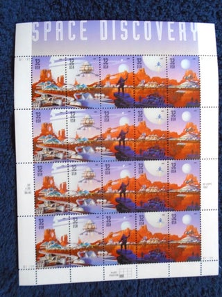 Item #55041 U.S. COMMEMORATIVE SHEET; SPCACE DISCOVER, FULL PANE OF 20 32¢ STAMPS
