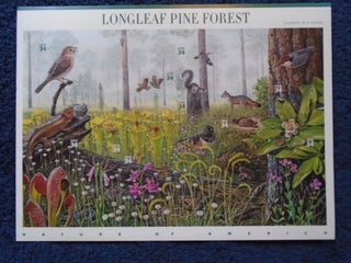 U.S. COMMEMORATIVE SHEET; LONGLEAF PINE FOREST, 10 34¢ SELF-ADHESIVE STAMPS